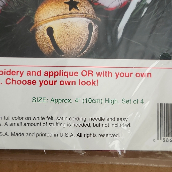 Sweetheart Ornaments Sunset Felt Applique Kit. Embroidery /glue (4 set) New. - Picture 9 of 14